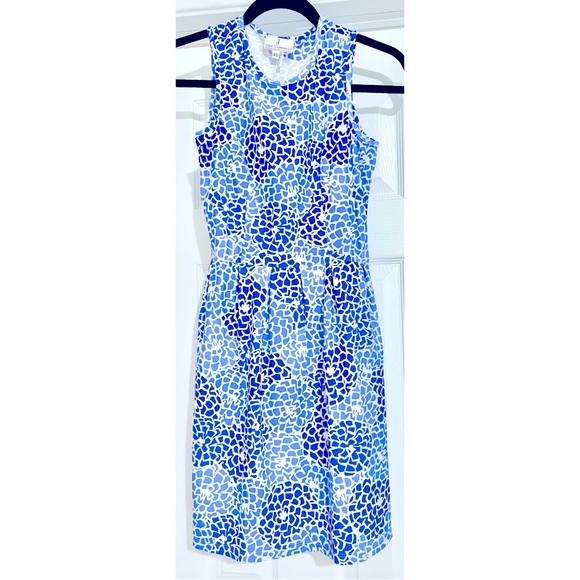 🆕 Jude Connally Sleeveless Mary Pat Dress in Mums the Word Periwinkle / Size XS - Picture 7 of 10